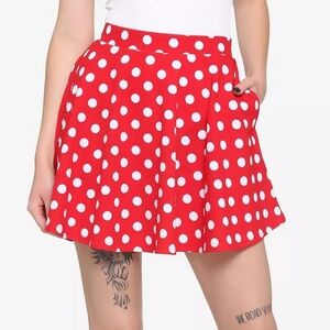 Red Polka Dot Skirt by Lock & Love size XXL